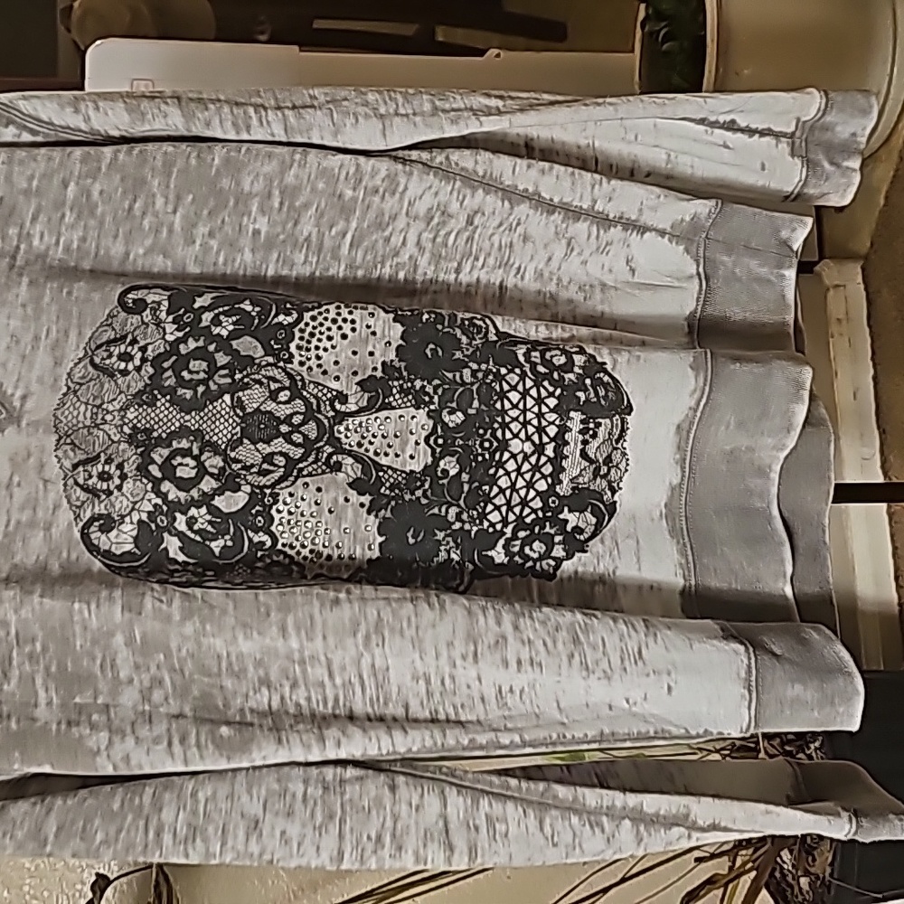 Xs express light grey sweat shirt